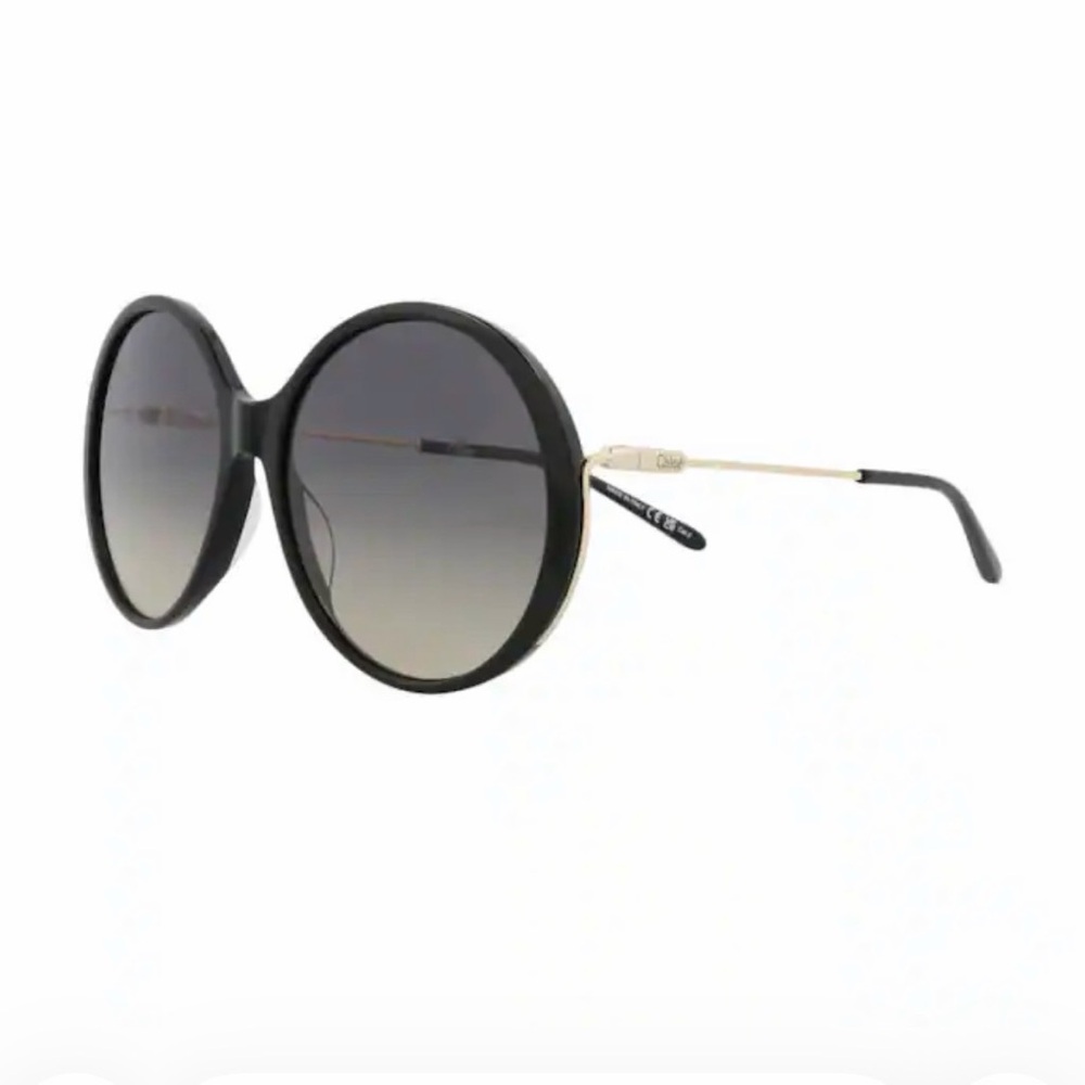 Chloe Black and gold-tone Oversized Sunglasses - Picture 3 of 10